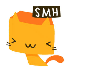 Shame Smh Sticker by Cindy Suen