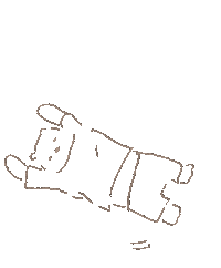 nonoharu kawaii animal bear relax Sticker