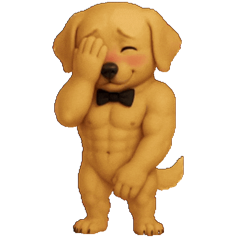 Embarrassed Bow Tie Sticker