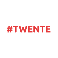 Twente text enschede twente rood Sticker