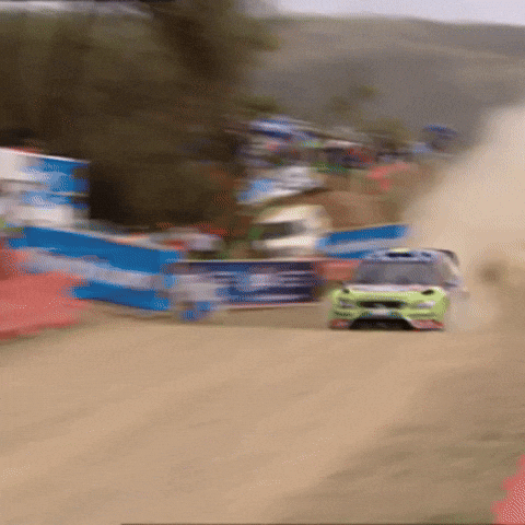 Flying Car Jumping GIF by FIA World Rally Championship