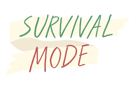 Survival Mode Sticker by chicanddarling