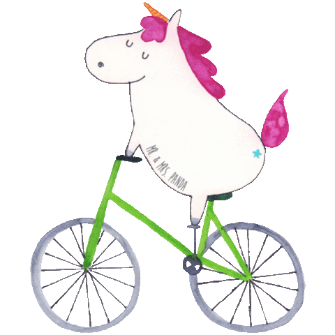 Bike Unicorn Sticker by Mr. & Mrs. Panda