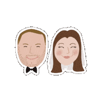 Bride Groom Sticker by dani samudio