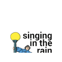 Singing In The Rain Film Sticker by Txikito