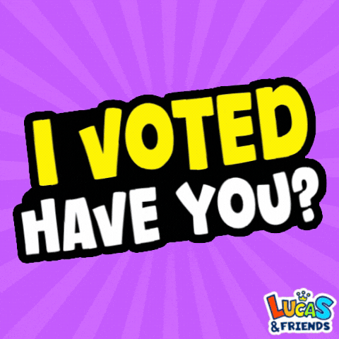 Voting Election Day GIF by Lucas and Friends by RV AppStudios