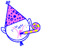 Celebrate Happy Birthday Sticker by lula dmitrieva