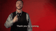 thank you for coming asl GIF by Sign with Robert