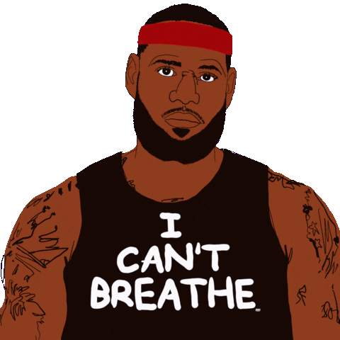 I Cant Breathe Lebron James Sticker by INTO ACTION