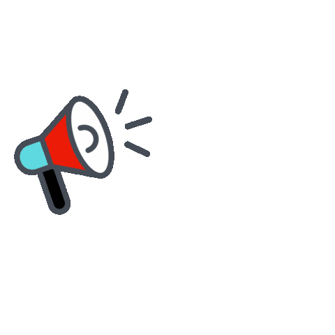 Megaphon Sticker by aktiv.mit.rolli