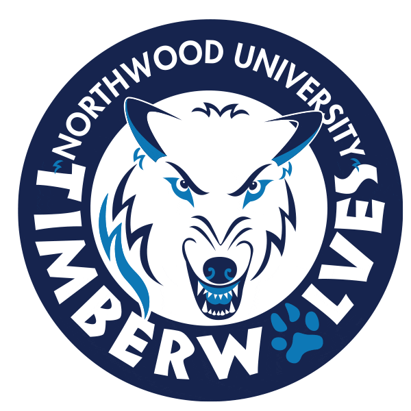 Nu Timberwolves Sticker by Northwood University