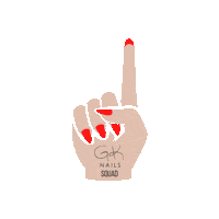 Hands Nails Sticker by Grace Kingsley