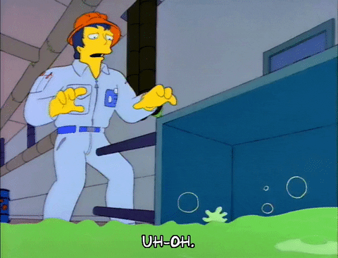 Shocked Season 3 GIF by The Simpsons