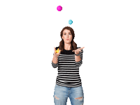 nikkielledgebrown juggling mom life juggle working mom Sticker