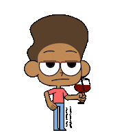 Bored Wine Sticker by Kyle Samuels