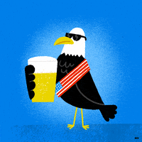 Independence Day Usa GIF by Mauro Gatti
