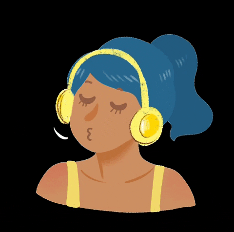 anjaarowana music girl yellow singing GIF
