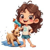Boys Girls Cute Puppy Sticker
