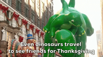Dinosaurs Travel To See Friends For Thanksgiving