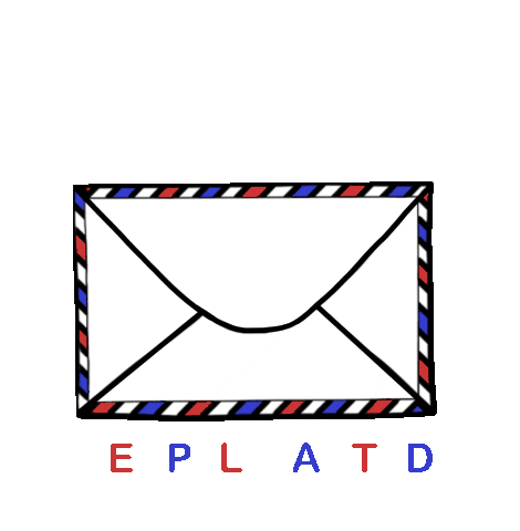 postcardsisters post letter writing mail Sticker