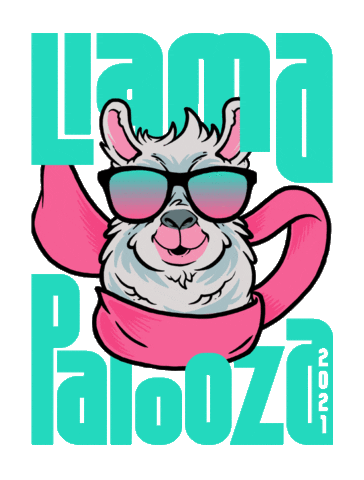 FlyLlamaBrewing giphyupload fly llama brewing fly llama llamapalooza Sticker