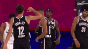 High Five Nba Playoffs GIF by NBA
