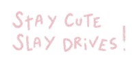 Pink Stay Cute Sticker by Catharina Stewart