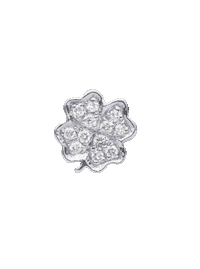 Clover White Gold Sticker by loquetlondon