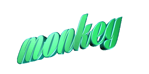 Monkey Sticker by GIPHY Text
