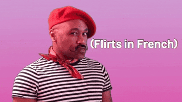 France Flirt GIF by Robert E Blackmon