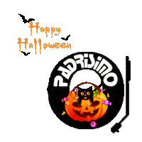 Cat Halloween Sticker by Padrisimo Magazine