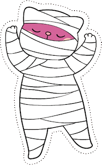 Cat Halloween Sticker