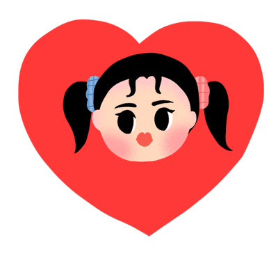girl love Sticker by geun