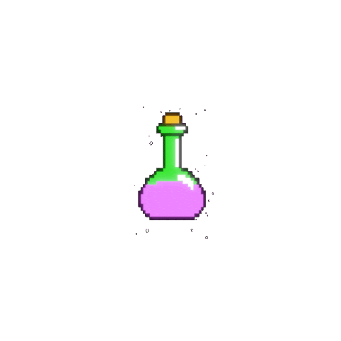 Magic Potion Pixel Sticker by Vishav Arora