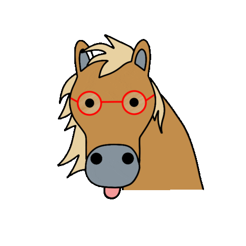 Illustration Horse Sticker