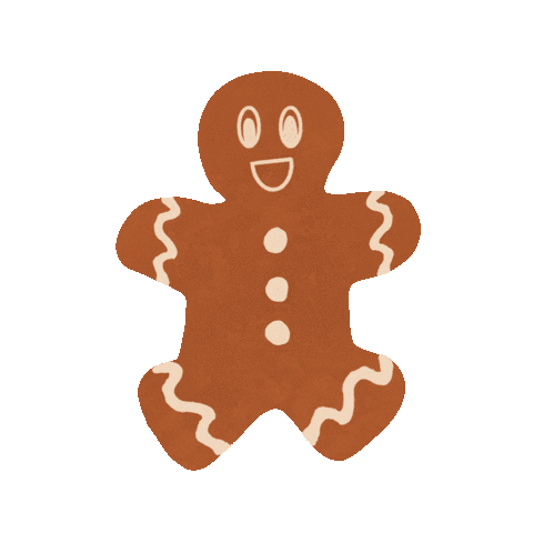 Gingerbread Man Christmas Sticker