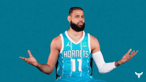 Confused Cody Martin GIF by Charlotte Hornets