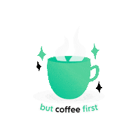 designarafr coffee stars morning cup Sticker