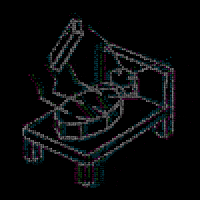 1mposter art animation loop 3d GIF