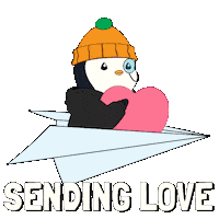 I Love You Flirt Sticker by Pudgy Penguins