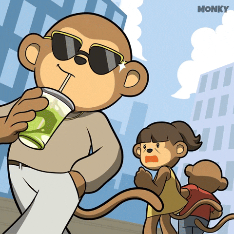 Walking Not Caring GIF by Wise Monkey Meme