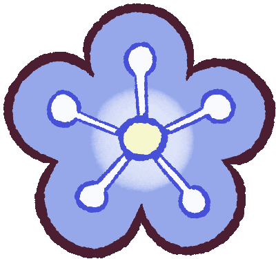 Forget-Me-Not Flower Sticker