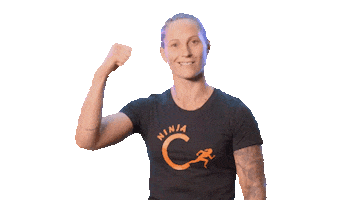 channel 9 fist pump Sticker by Australian Ninja Warrior