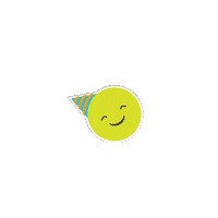 Happy Birthday Smile Sticker by DigiOutsource