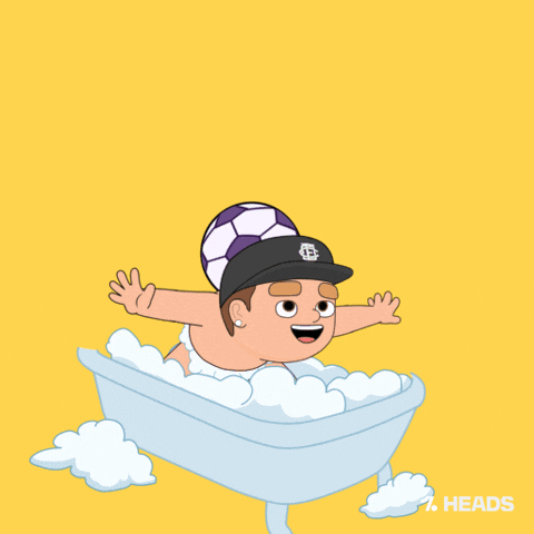 Bubbles Childhood GIF by OneFootball Heads