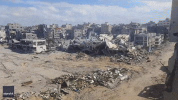 Footage Shows Scale of Destruction in Gaza's al-Shati Camp