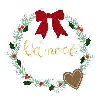 Heart Christmas Sticker