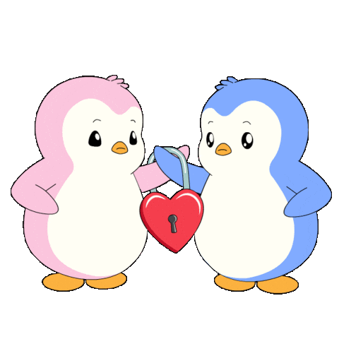 I Love You Hug Sticker by Pudgy Penguins