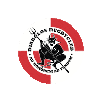 Diabolosrugbyclubschilde Sticker by Belgium Rugby