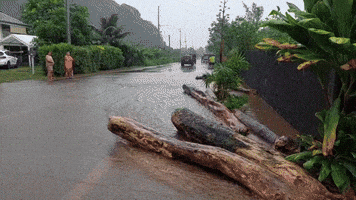 Tahiti Roadways Flooded Amid Heavy Rains